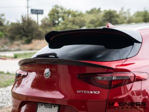Alfa Romeo Stelvio Rear Spoiler - Carbon Fiber - Mid Spoiler